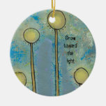 Funky unique modern abstract art original painting christmas ornaments