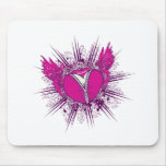funky unzipped heart vector illustration mouse pads