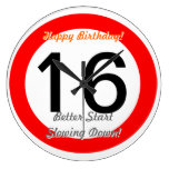 Funny 16th Birthday Joke 16 Road Sign Speed Limit