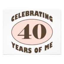 Funny 40th Birthday Gifts Custom Invitations