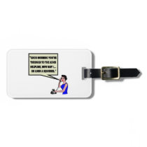 Funny ADHD luggage tags