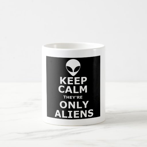 Funny aliens mug