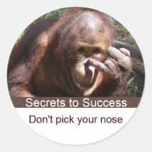 Funny Animal Life Lessons #1 Round Sticker