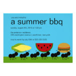 Funny ANTS Summer BBQ Bash Invitation