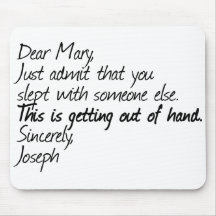 Funny atheist design mousepads