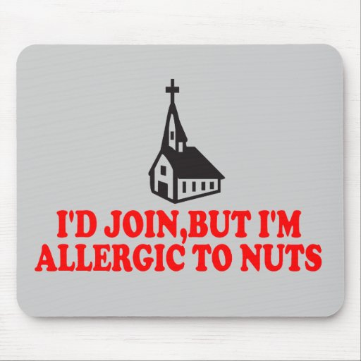 Funny atheist mouse mat