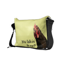 Funny Attitude Chicken Messenger Bags