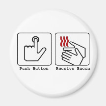 Funny Bacon Dryer Fridge Magnets