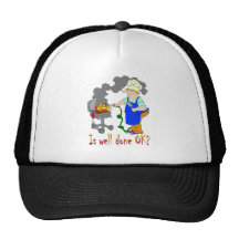 Funny Barbeque Design - Is Well Done OK? Mesh Hats