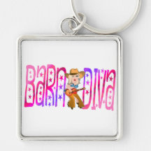 Funny Barn Diva  Gifts Key Chain