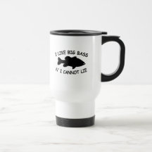 Funny Bass Fishing Coffee Mug