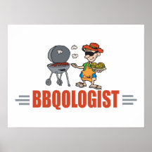 Funny BBQ Poster