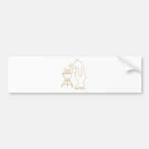 Funny Bear Grills Shirt Bumper Sticker