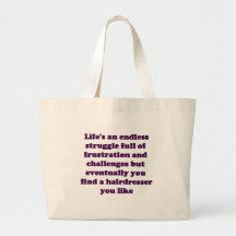 Funny Beautician Tote Bag
