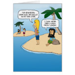 Funny birthday card: Desert Island