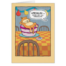 Funny birthday card: Sprinkles on Cake