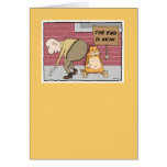 Funny birthday card: The end is near