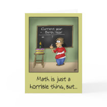 Funny Birthday Cards: Birthday Math