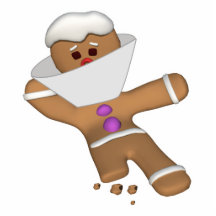 Funny Bit Himself Gingerbread Man Acrylic Cut Out