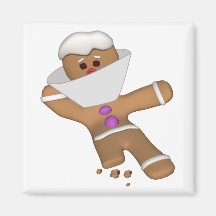 Funny Bit Himself Gingerbread Man Refrigerator Magnets