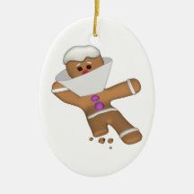 Funny Bit Himself Gingerbread Man Christmas Ornaments