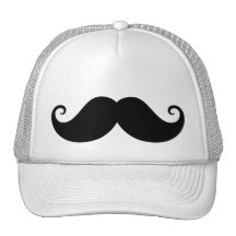 Funny black handlebar moustache trendy hipster hats