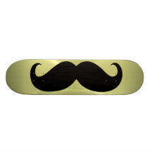 Funny black moustache 10 skateboards