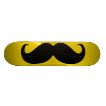 Funny black moustache 14 skateboards