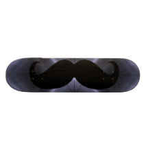 Funny black moustache 18 skateboard