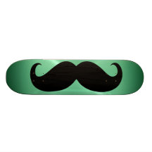 Funny black moustache 3 skate board