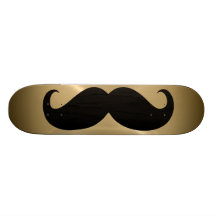 Funny black moustache 4 skate board
