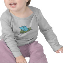 funny blue hippo riding a roller coaster t-shirt