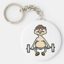 Funny Bodybuilder Keychains