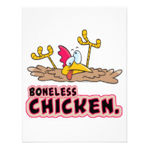 funny boneless chicken cartoon announcement