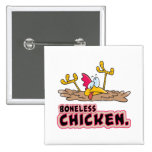 funny boneless chicken cartoon buttons