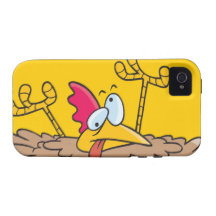 funny boneless chicken cartoon iPhone 4 cases