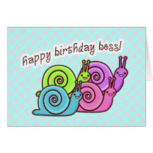 FUNNY BOSS BIRTHDAY - SPEEDO & SPAGO CARD
