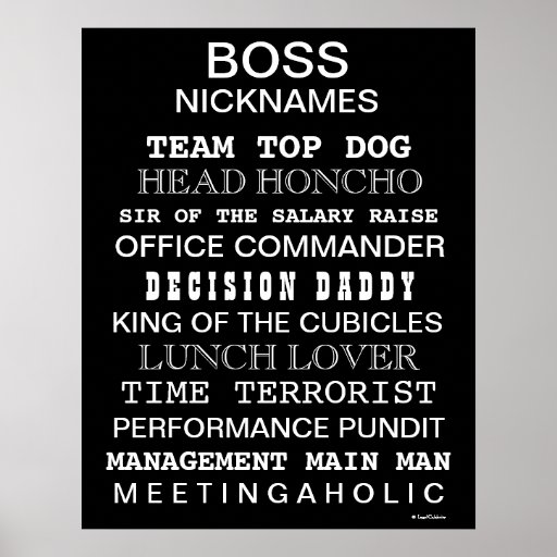 Cool Nicknames For Your Boss