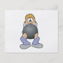 funny bowler with BIG bowling ball Personalised Flyer
