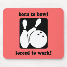 Funny bowling mousepad