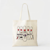 Funny Bowling Tote Bag