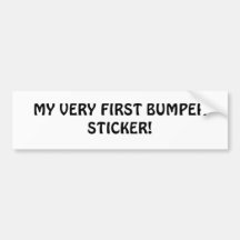 fUNNY bUMPER sTICKER