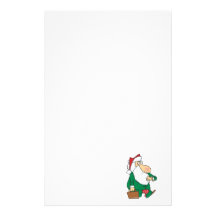 funny businessman santa claus cartoon stationery paper