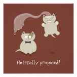Funny Cartoon Cats - Save the Date announcement