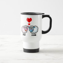 Funny cartoon sheeps, Wedding couple Mugs