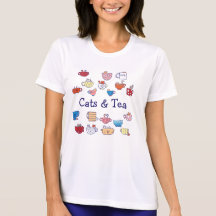 Funny cats in cups t-shirt