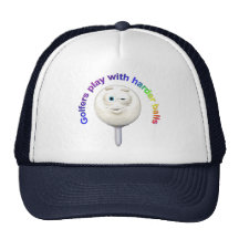 Funny Cheeky Cartoon Golf Ball Hats