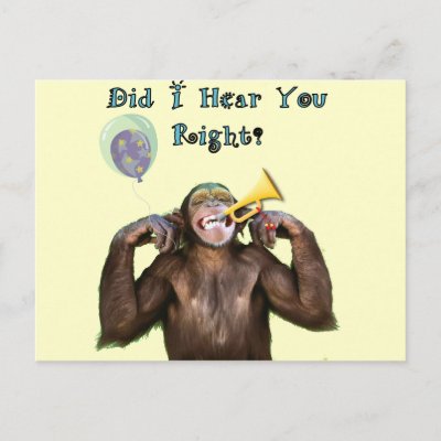 Chimpanzee Postcard