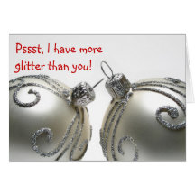 Funny Christmas Card all about balls