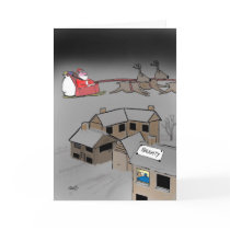 Funny Christmas Card: Naughty or Nice.
